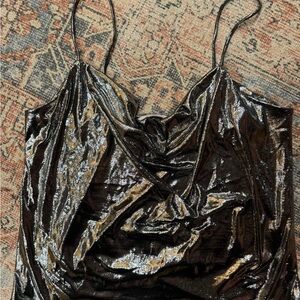 H&M Shimmering Black Tank Top